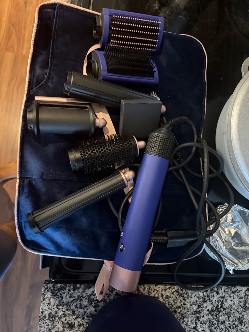 Dyson Purple and Rose Gold Multi-Attachment Hair Styler